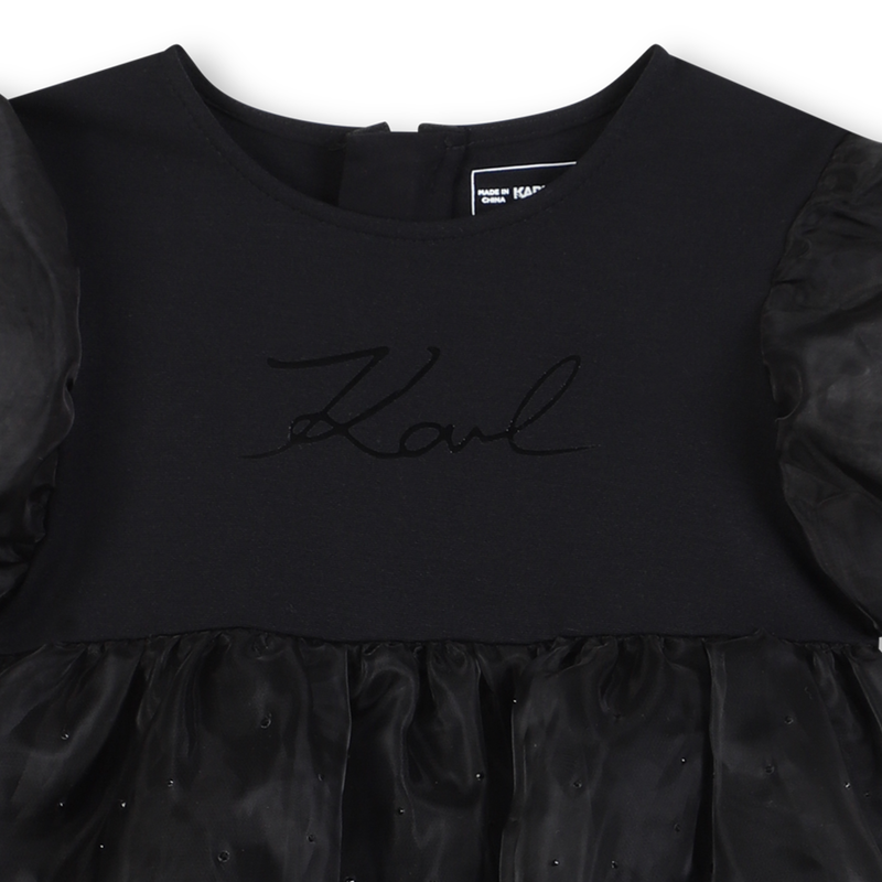 Kurz&auml;rmeliges Kleid KARL LAGERFELD KIDS 
                        M&Auml;DCHEN