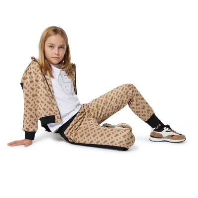 Kapuzen-Cardigan mit Jacquard BOSS MÄDCHEN