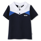 Polo-Shirt mit Farbbl&ouml;cken BOSS 
                    JUNGE