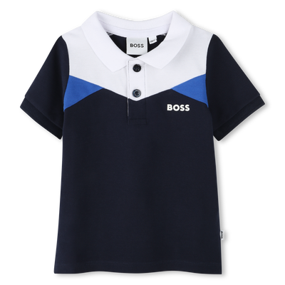 Polo-Shirt mit Farbbl&ouml;cken BOSS JUNGE
