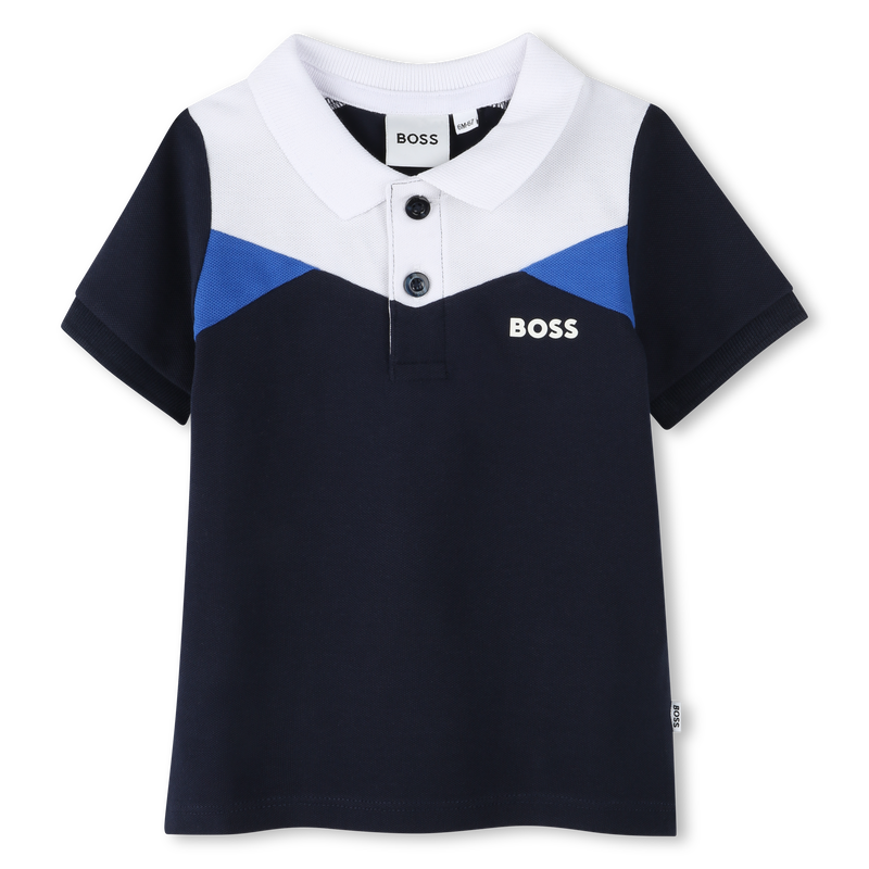 Polo-Shirt mit Farbbl&ouml;cken BOSS 
                        JUNGE