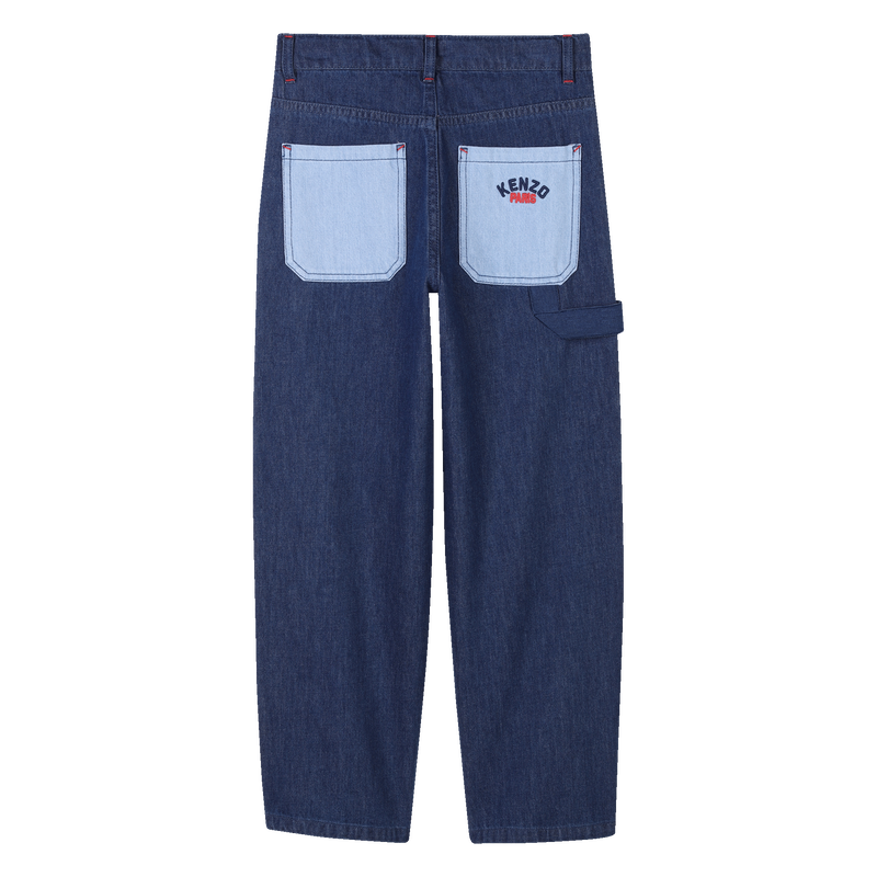 Bestickte Jeans mit Taschen KENZO KIDS 
                        JUNGE