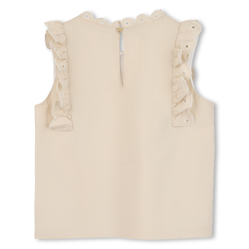 T-SHIRT MIT BLUMENSTICKEREI CHLOE 
                        M&Auml;DCHEN