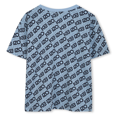 Baumwoll-T-Shirt mit Print KENZO KIDS JUNGE