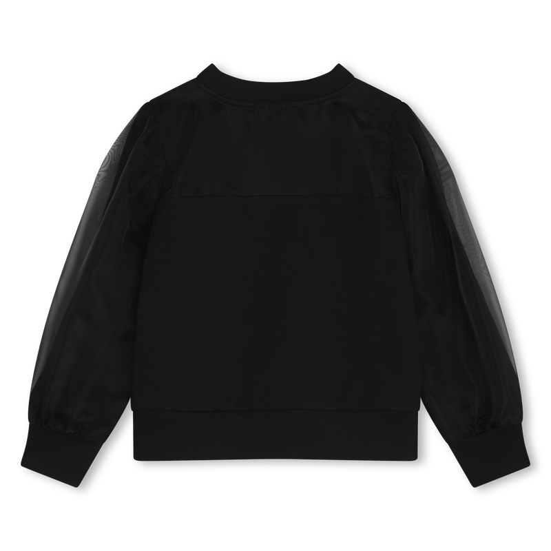 Sweatshirt mit Organza-&Auml;rmeln KARL LAGERFELD KIDS 
                        M&Auml;DCHEN