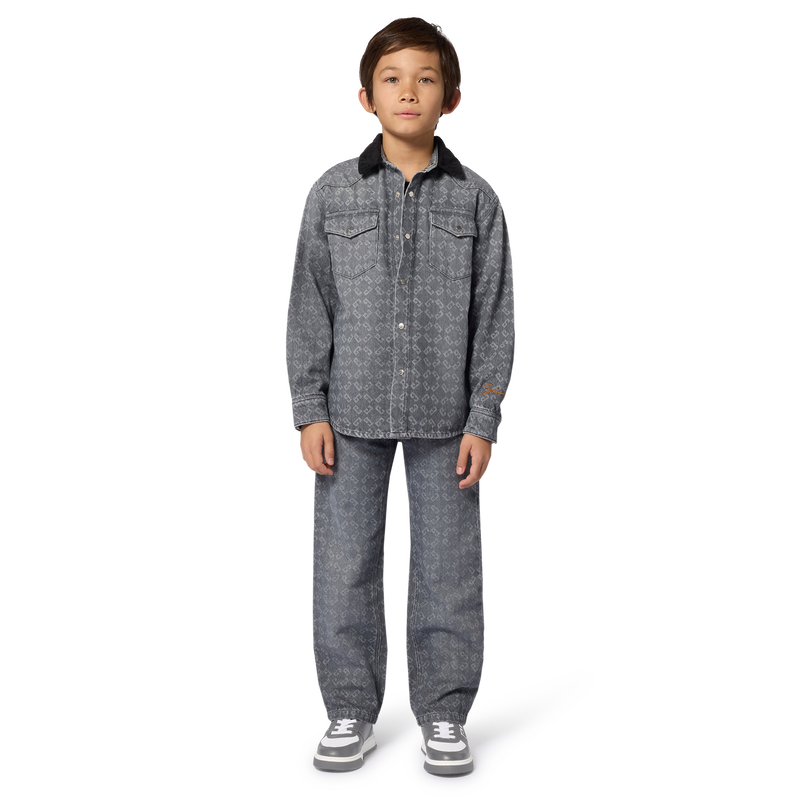 Hemd mit Samtkragen GIVENCHY 
                        JUNGE