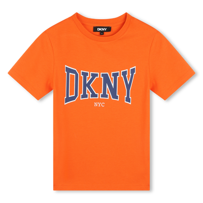 Kurzarm-T-Shirt aus Baumwolle DKNY JUNGE