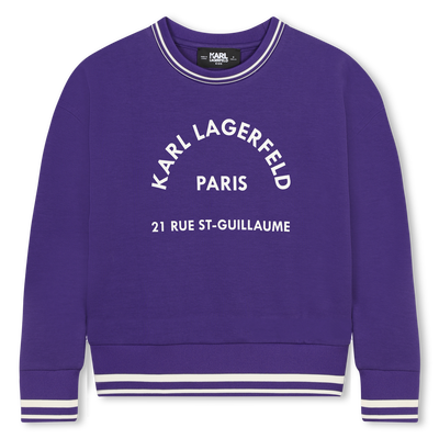 Sweatshirt mit Motiv KARL LAGERFELD KIDS M&Auml;DCHEN
