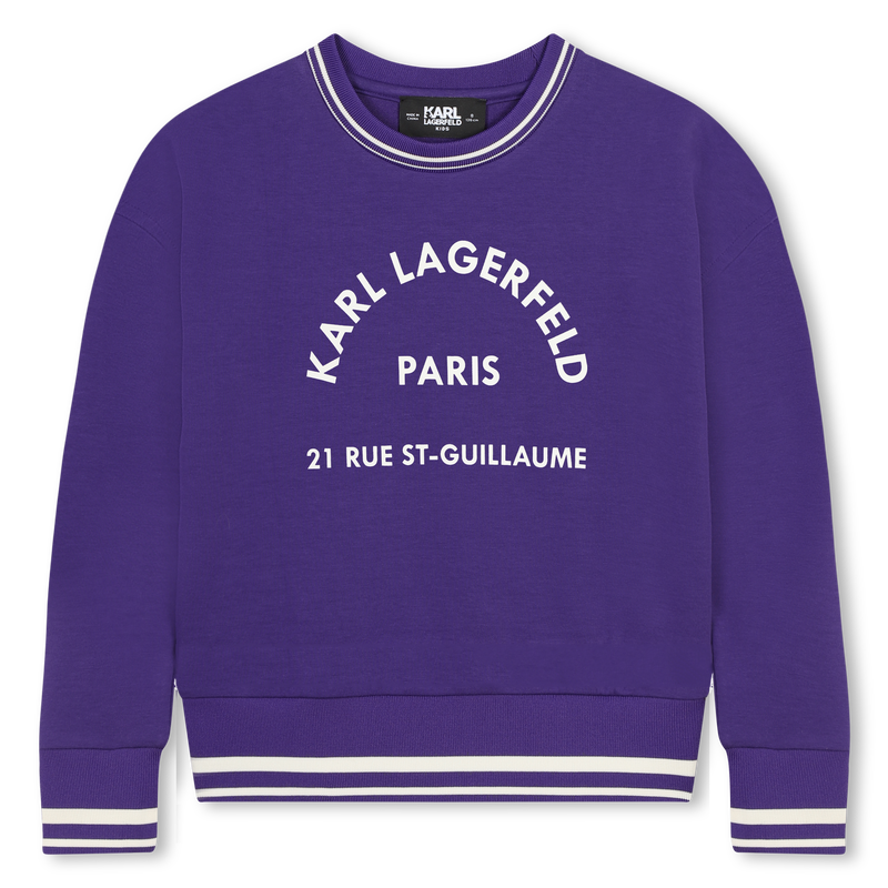 Sweatshirt mit Motiv KARL LAGERFELD KIDS 
                        M&Auml;DCHEN
