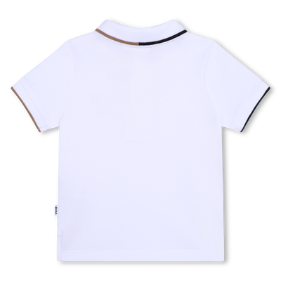 Baumwoll-Polo mit Streifen BOSS JUNGE