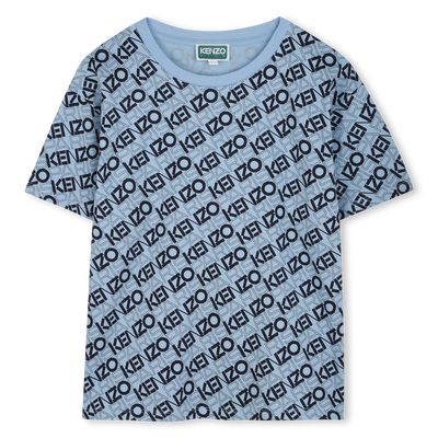 Baumwoll-T-Shirt mit Print KENZO KIDS JUNGE