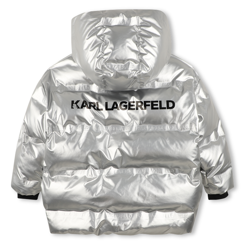Steppjacke mit Kapuze KARL LAGERFELD KIDS 
                        M&Auml;DCHEN