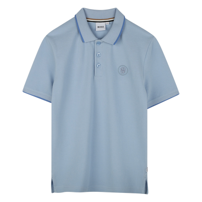 Gerades Baumwoll-Poloshirt BOSS JUNGE