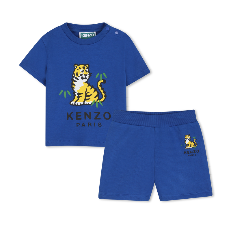SET AUS T-SHIRT UND BERMUDASHORTS KENZO KIDS 
                        JUNGE