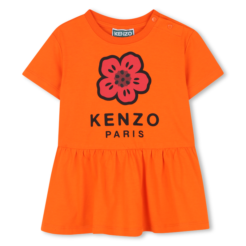 Kurz&auml;rmeliges Kleid KENZO KIDS 
                        M&Auml;DCHEN