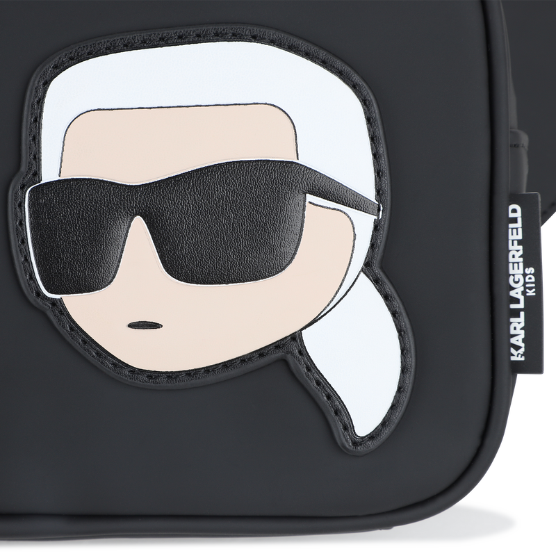 Bauchtasche aus beschichtetem Textil mit Gummieffe KARL LAGERFELD KIDS 
                        JUNGE