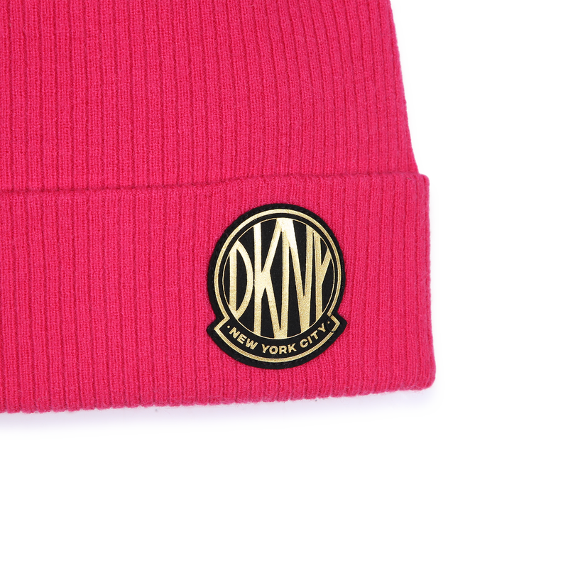 Strickm&uuml;tze mit Umschlag DKNY 
                        M&Auml;DCHEN