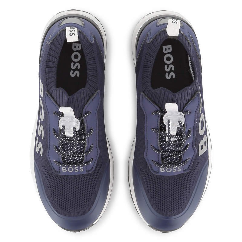 Sneaker mit elastischen Schn&uuml;rsenkeln BOSS 
                        JUNGE