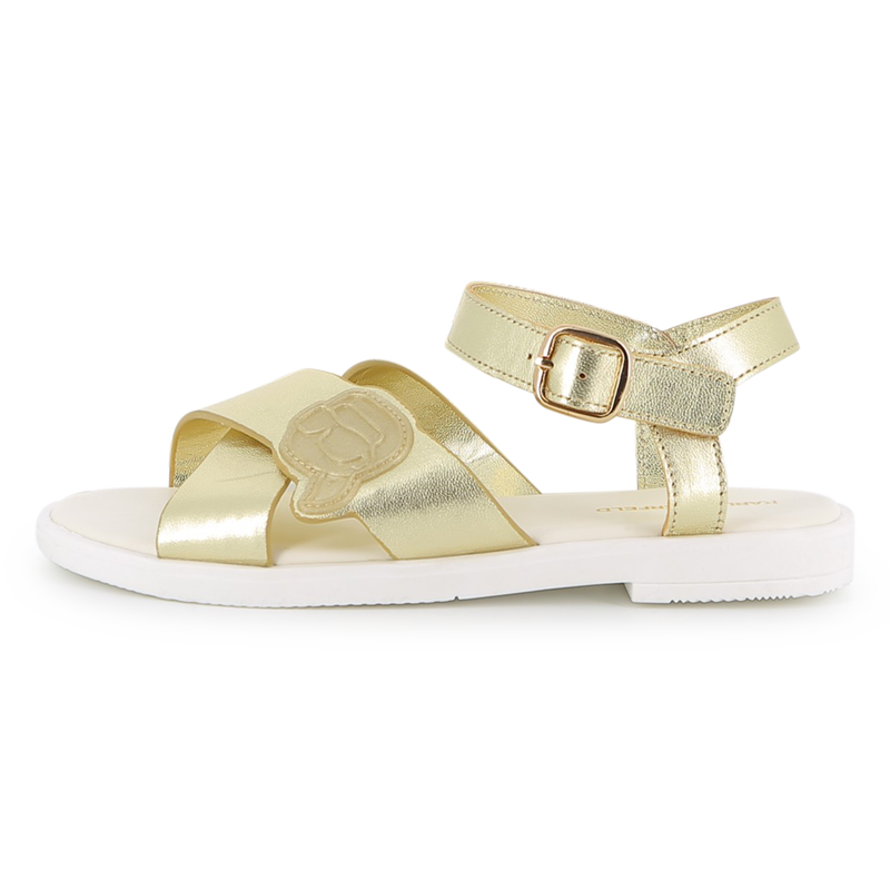 SANDALEN AUS RINDSLEDER KARL LAGERFELD KIDS 
                        M&Auml;DCHEN