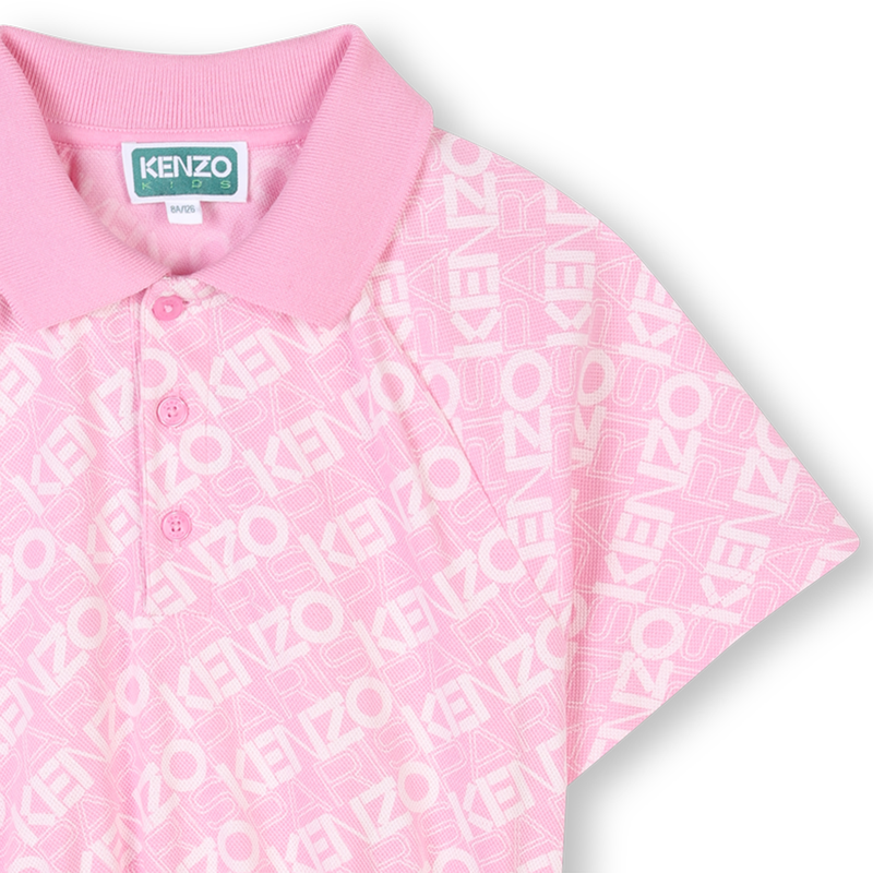 Kurzarm-Kleid mit Polokragen KENZO KIDS 
                        M&Auml;DCHEN