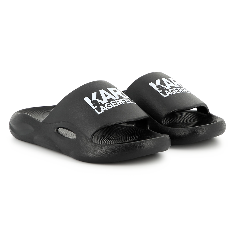 Badeschuhe mit Logo KARL LAGERFELD KIDS 
                        JUNGE