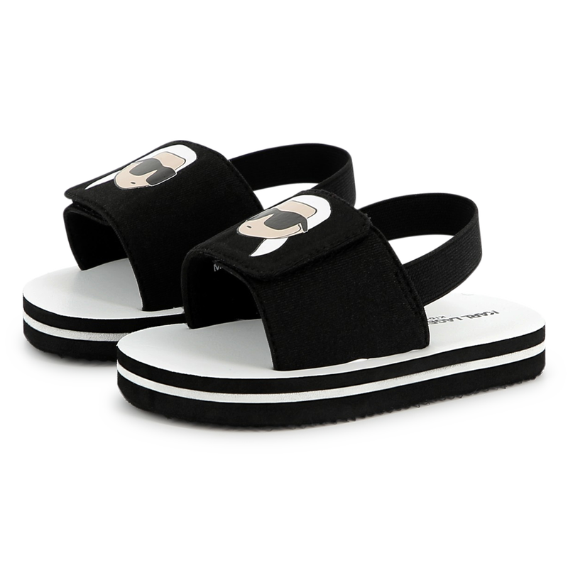 Leichte Sandalen mit Klett KARL LAGERFELD KIDS 
                        UNISEX