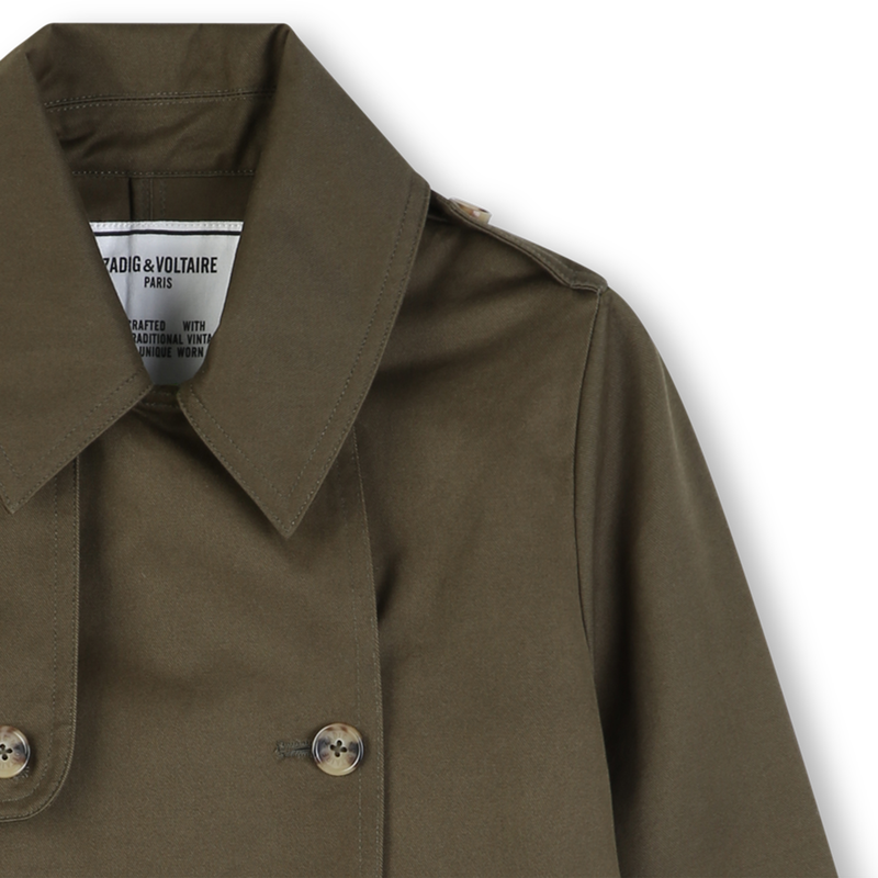 KURZER ZWEIREIHIGER TRENCHCOAT ZADIG & VOLTAIRE 
                        M&Auml;DCHEN