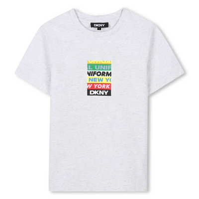 Kurzarm-T-Shirt aus Baumwolle DKNY JUNGE