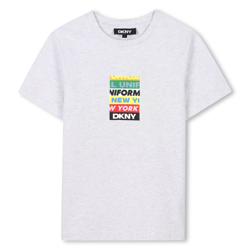 Kurzarm-T-Shirt aus Baumwolle DKNY 
                        JUNGE