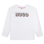 T-Shirt mit Logo-Print, WEISS, hi-res