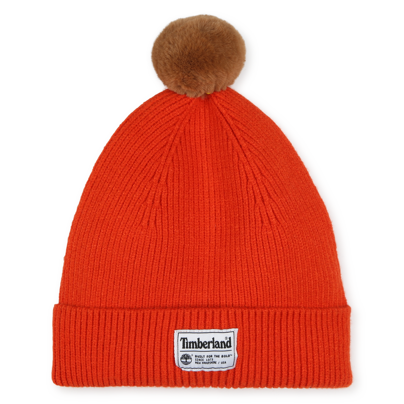 Strickm&uuml;tze mit Bommel TIMBERLAND 
                        JUNGE