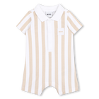 Gestreifter playsuit, BEIGE, hi-res