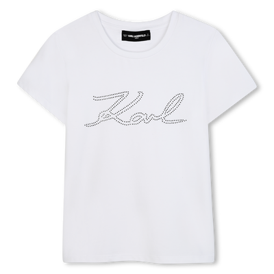 Kurzärmeliges T-Shirt KARL LAGERFELD KIDS MÄDCHEN