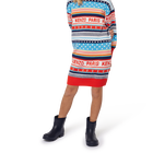 Jacquard-Strickkleid KENZO KIDS 
                    M&Auml;DCHEN