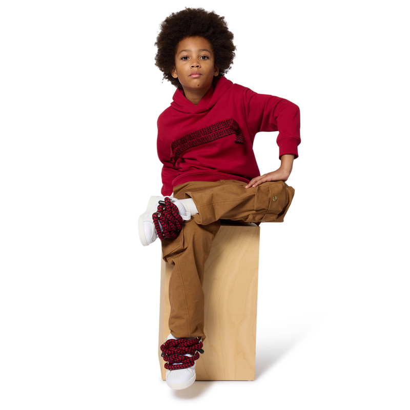 Bestickte bedruckte Hose mit PA-Logo LANVIN 
                        JUNGE