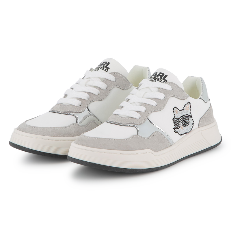 Low-Top-Sneakers mit Schn&uuml;rung KARL LAGERFELD KIDS 
                        M&Auml;DCHEN