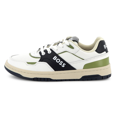 Schnürsneaker aus Materialmix BOSS JUNGE
