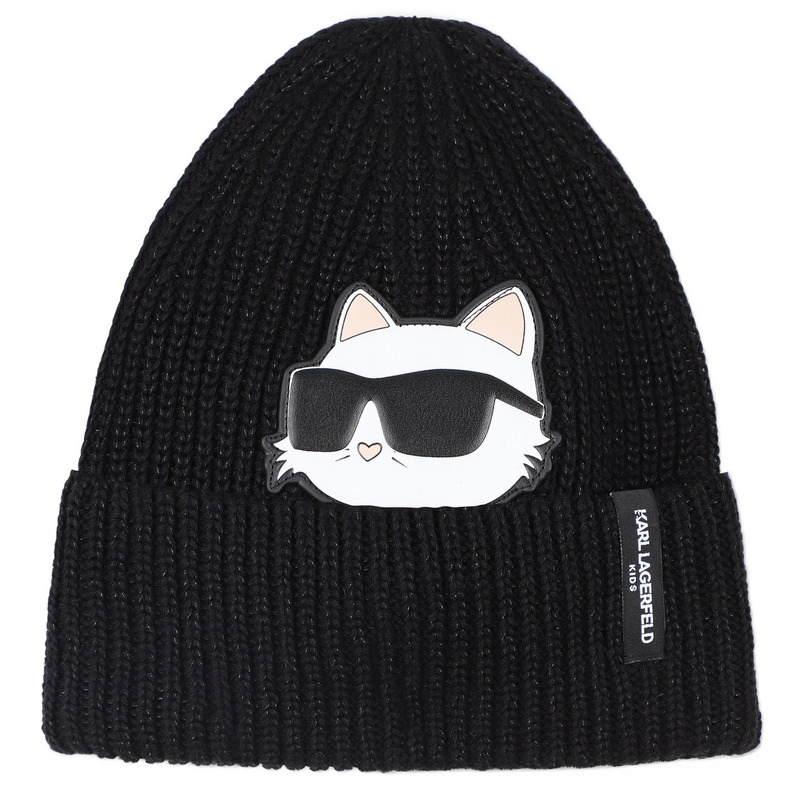 Set aus M&uuml;tze + Halsw&auml;rmer KARL LAGERFELD KIDS 
                        M&Auml;DCHEN