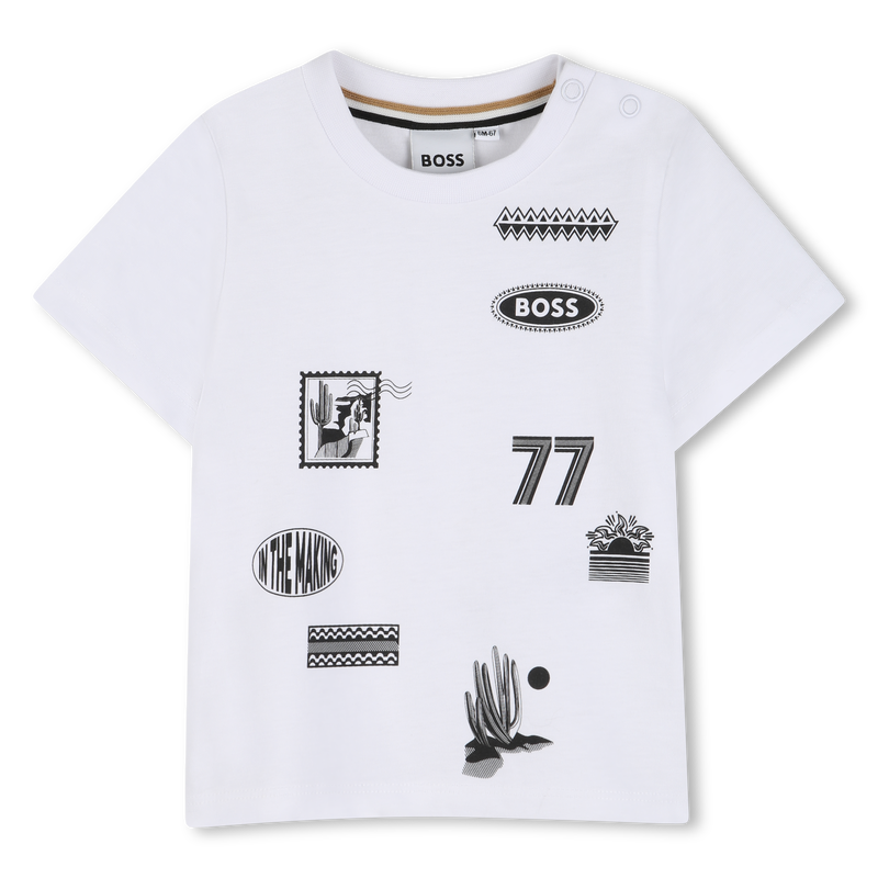 KURZ&Auml;RMELIGES T-SHIRT BOSS 
                        JUNGE