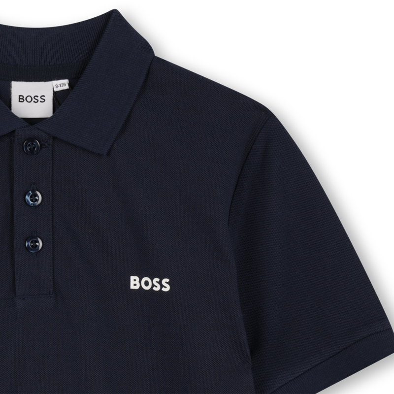 Baumwoll-Poloshirt mit Logo BOSS 
                        JUNGE