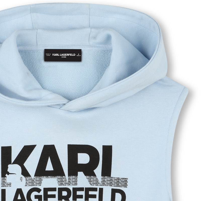 &Auml;rmelloses Kapuzenshirt KARL LAGERFELD KIDS 
                        JUNGE