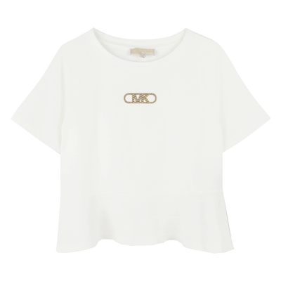 Kurz&auml;rmliges Baumwoll-T-Shirt MICHAEL KORS M&Auml;DCHEN