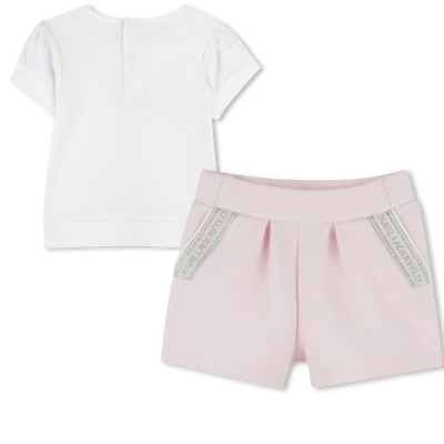 Set aus Shorts und T-Shirt KARL LAGERFELD KIDS M&Auml;DCHEN