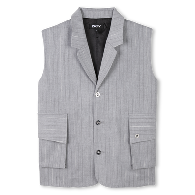 &Auml;rmellose Jacke mit Streifen DKNY M&Auml;DCHEN