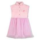 Kleid aus bi-material BILLIEBLUSH 
                    M&Auml;DCHEN