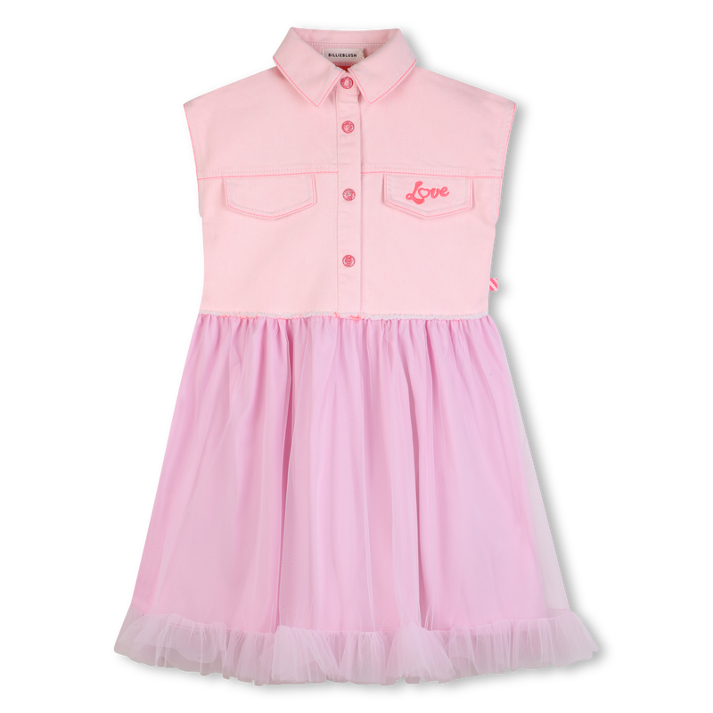 KLEID AUS BI-MATERIAL BILLIEBLUSH 
                        M&Auml;DCHEN