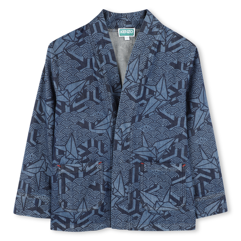 Bedruckte Jeansjacke KENZO KIDS 
                        UNISEX