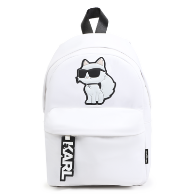 Kleiner Rucksack mit Badge KARL LAGERFELD KIDS M&Auml;DCHEN