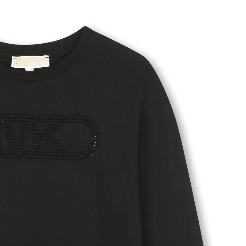 Langärmeliges T-Shirt aus Jersey MICHAEL KORS 
                        MÄDCHEN