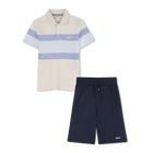Polo + bermuda set, HELL BEIGE, hi-res